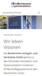Mobile Screenshot of bockermann-feuerwehrtechnik.de
